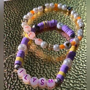 Beaded Bracelet “ILY” “ILYSM”